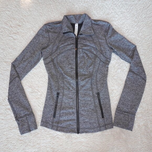 Women's Size 4 Lululemon Define Jacket Luon, Heathered Black, Like New - Picture 6 of 6
